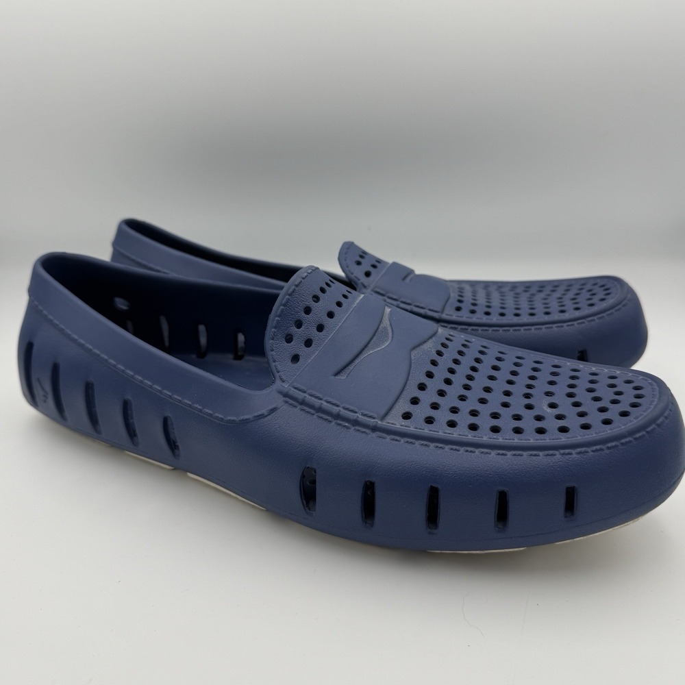 Floafers Mens 13 Country Club Driver Moc Water Boat Loafer Blue Slip On Shoes